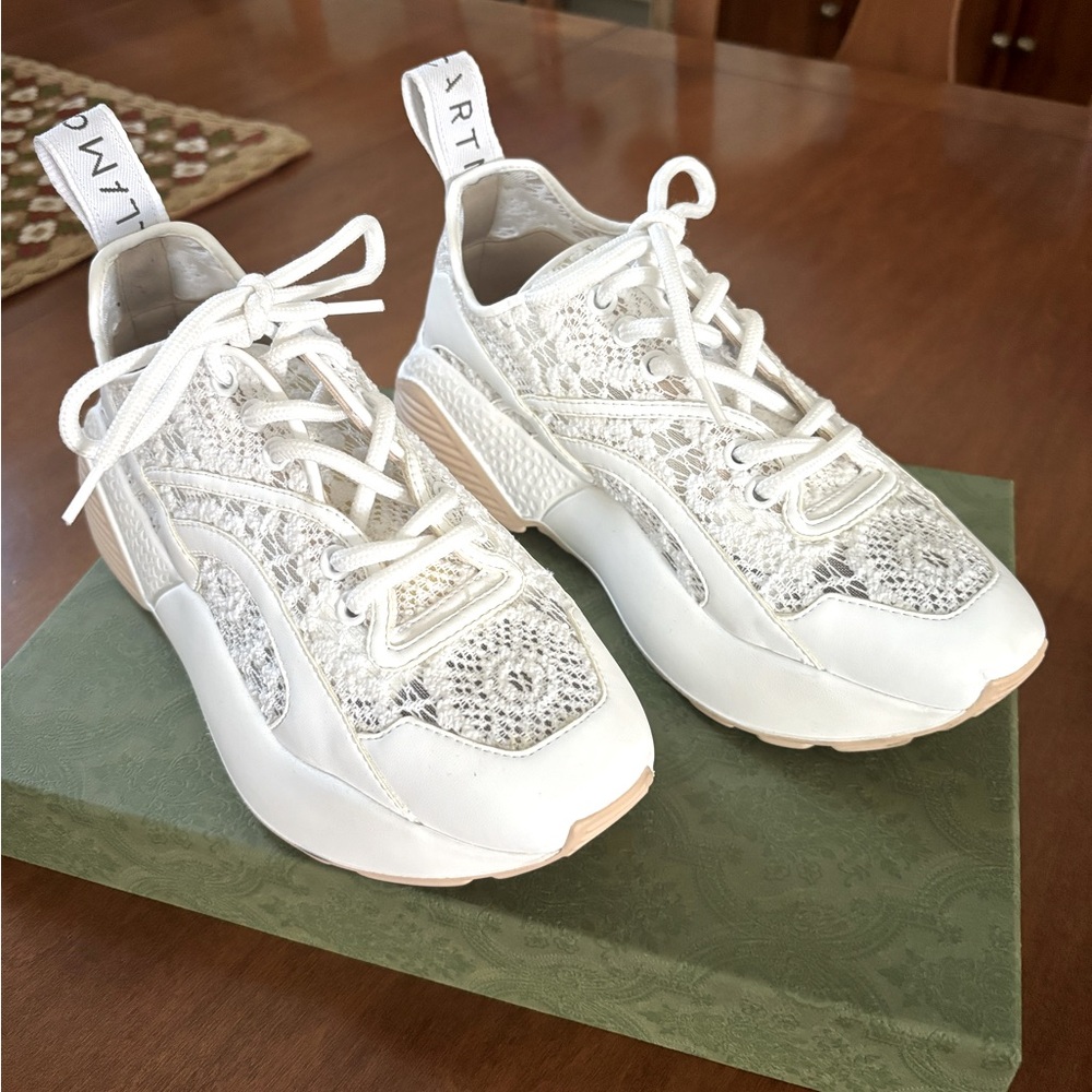 Designer Stella McCartney Clypse Lace Up Fashion Sneakers